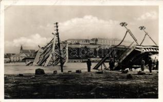 Újvidék Pétervárad destroyed bridge (EB)