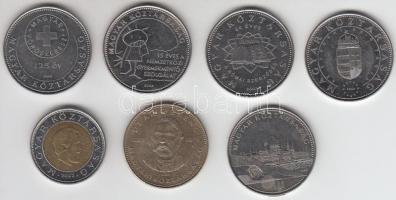 2002-2007. 20Ft "Deák" + 50Ft (5x) mind különféle motívummal + 100Ft "Kossuth" T...