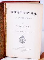 Kozma andor: Hetedhét országból. (Úti emlékek és mesék). Bp., 1916 Franklin. Aranyozott félváaszon k...
