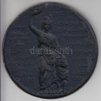 Német Államok / Bajorország ~1850. Bavaria szobor felállításának emléket adó egyoldalas öntött Br em...