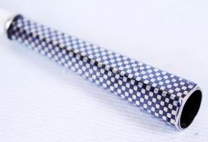 Art-deco szipka, fém és csont részből, h:13 cm/ Art-deco cigarette holder