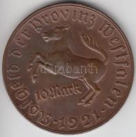 Német Birodalom / Vesztfália 1921. 10M Br szükségpénz T:2 German Empire / Westphalia 1921. 10 Mark Br emergency coin C:XF