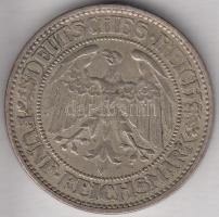 Német Birodalom/Weimari Köztársaság 1927A. 5M Ag &quot;Tübingeni Egyetem&quot; korabeli hamisítványa T:2,2- Germany /Weimar Republic 192A. 5 Mark Ag &quot;University Tübingen&quot; fake C:XF,VF