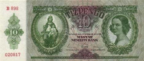 1936. 10P (8x) 7db egymás utáni sorszámmal T:I