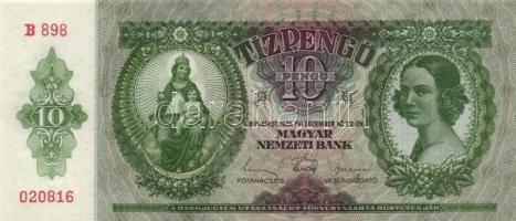 1936. 10P (8x) 7db egymás utáni sorszámmal T:I