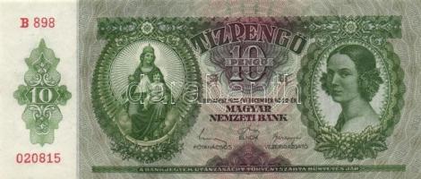 1936. 10P (8x) 7db egymás utáni sorszámmal T:I