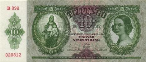 1936. 10P (8x) 7db egymás utáni sorszámmal T:I