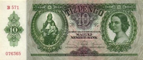 1936. 10P (3x) egymás utáni sorszámmal T:I