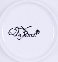 Va Bene 6 személyes porcelán kávéskészlet fém állvánnyal / 
Va Bene coffee set