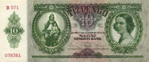 1936. 10P (4x) egymás utáni sorszámmal T:I,I-(apró sarokhajlás)