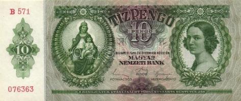 1936. 10P (4x) egymás utáni sorszámmal T:I,I-(apró sarokhajlás)