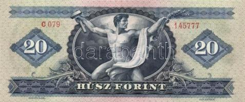 1969. 20Ft (3x) egymás utáni sorszámmal T:I