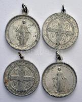 4db Alu vallási emlékmedál T:2