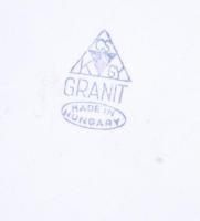 cca 1950 Ponty formájú, festett, mázas, jelzett, Granit Kőbányai Cserépgyár fajansztál / 
Fishermen&...