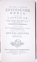 Kovats Ferentz: Az utak&#039;, és utszak&#039; építésének módja, Landerer Posony, Kassa,. 1778. reprint. Katona Kálmán közlekedési miniszter saját kezű ajánlásával Dávid Ibolyának. Egészbőrbe kötve!