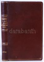 Kovats Ferentz: Az utak', és utszak' építésének módja, Landerer Posony, Kassa,. 1778. repr...