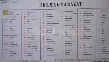 A Magyar Állam közigazgatási térképe. Reprint. Eredeti tokkal 140x90 cm