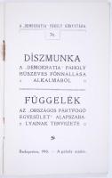 A "Demokratia" páholy könyvtára 76.: Díszmunka a "Demokratia" páholy húszéves fö...