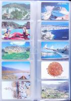 344 darabos nagyon szép görög telefonkártya-gyűjtemény. Mind különféle! Igényes gyűrűs telefonkártya...