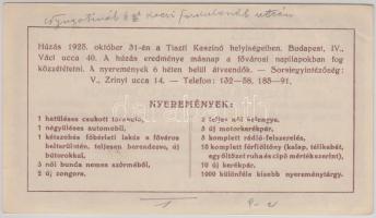 1925. 10.000K "Nyukosz" sorsjegy T:I-