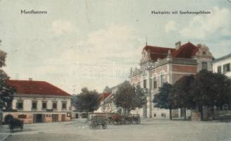 Mauthausen market place, savings bank (gluemark)