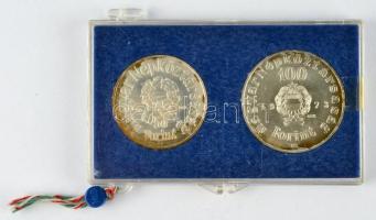 1973. 50Ft Ag + 100Ft Ag "Petőfi" T:BU Eredeti plombált MNB plasztiktokban!