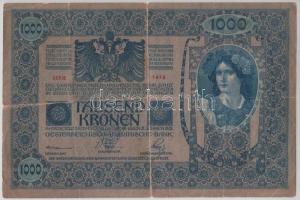 1902. 1000K piros "Magyarország" körbélyegzővel T:IV