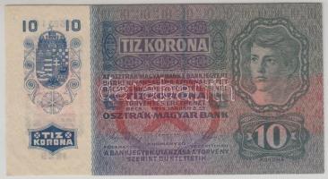 1915. 10K függőleges "Deutschösterreich" felülnyomással T:I-