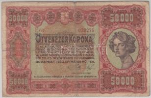 1923. 50.000K forgalmi ékezethibával! (HO 1-EN.) T:III-