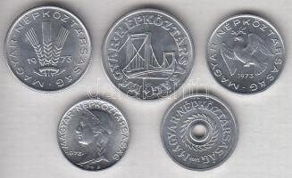 1973. 2f Al + 5f Al + 10f Al + 20f Al + 50f Al T:1