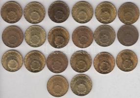 1970-88. 2Ft (19x) klf teljes sor T:1