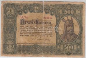 1920. 500K &quot;Orell Füssli Zürich&quot; T:IV