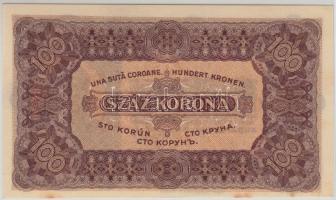 1923. "Magyar Pénzjegynyomda Rt" 100K T:I-(apró foltok alul)