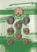 2003. 1c, 2c, 5c, 10c, 20c, 50c, 1&#8364;, 2&#8364; próbaveretek + "Népszavazás Magyaro...