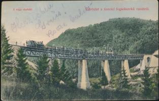 Tiszolc cogwheel railway, viaduct (fa)