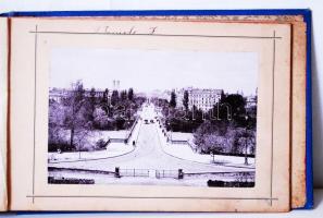 cca 1890 München 3 db városképes fotó füzetben. / München 3 photos in a booklet. 20x14 cm