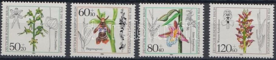 1984 Orchideák sor Mi 724-727