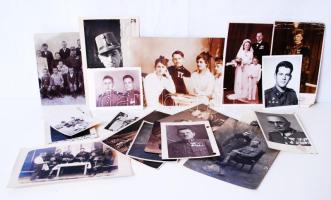1910-1960 19db katonai fénykép kitüntetést viselőkről /  Military photos