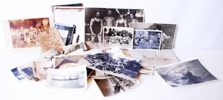 1920-1945 49db fotó strandokról, strandolókról, fürdőruhás nyaralókról /  Photos of bathing and sunbathing people