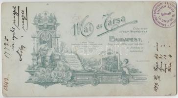 1899 Mai Manó műtermében készült családi fotó 11x21 cm