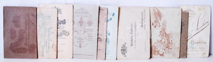 cca 1870-1900 10 db vizitkártya klf műtermekből / Vintage photos