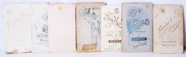cca 1870-1900 10 db vizitkártya klf műtermekből / Vintage photos