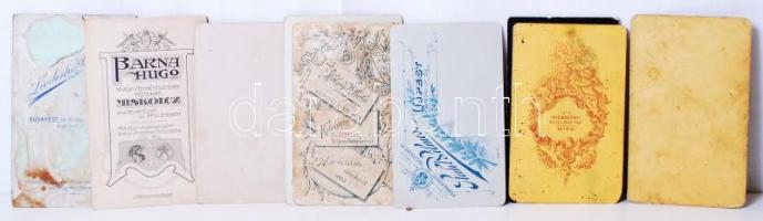cca 1870-1900 10 db vizitkártya klf műtermekből / Vintage photos