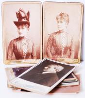 cca 1870-1900 8 db vizitkártya klf műtermekből / Vintage photos