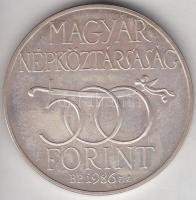 1986. 500Ft Ag "Budavár visszavétele 1686" T:PP