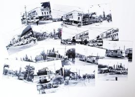 1985 16db levlap méretű fénykép a 10-es villamosról a járat megszűnése előtt