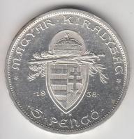 1938. 5P Ag "Szent István" T:2