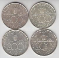 1994. 200Ft Ag "Deák" (4x) T:2