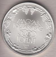 2008. 5000Ft Ag "Tokaji Történelmi Borvidék" T:BU