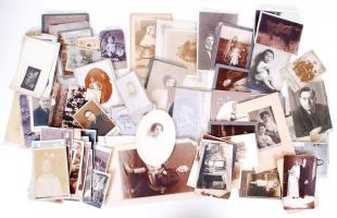 1880-1940 111db régi, javarészt keményhátú fénykép, klf témákról, klf méretben és minőségben